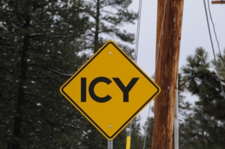 fall accident on icy steps