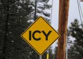 fall accident on icy steps